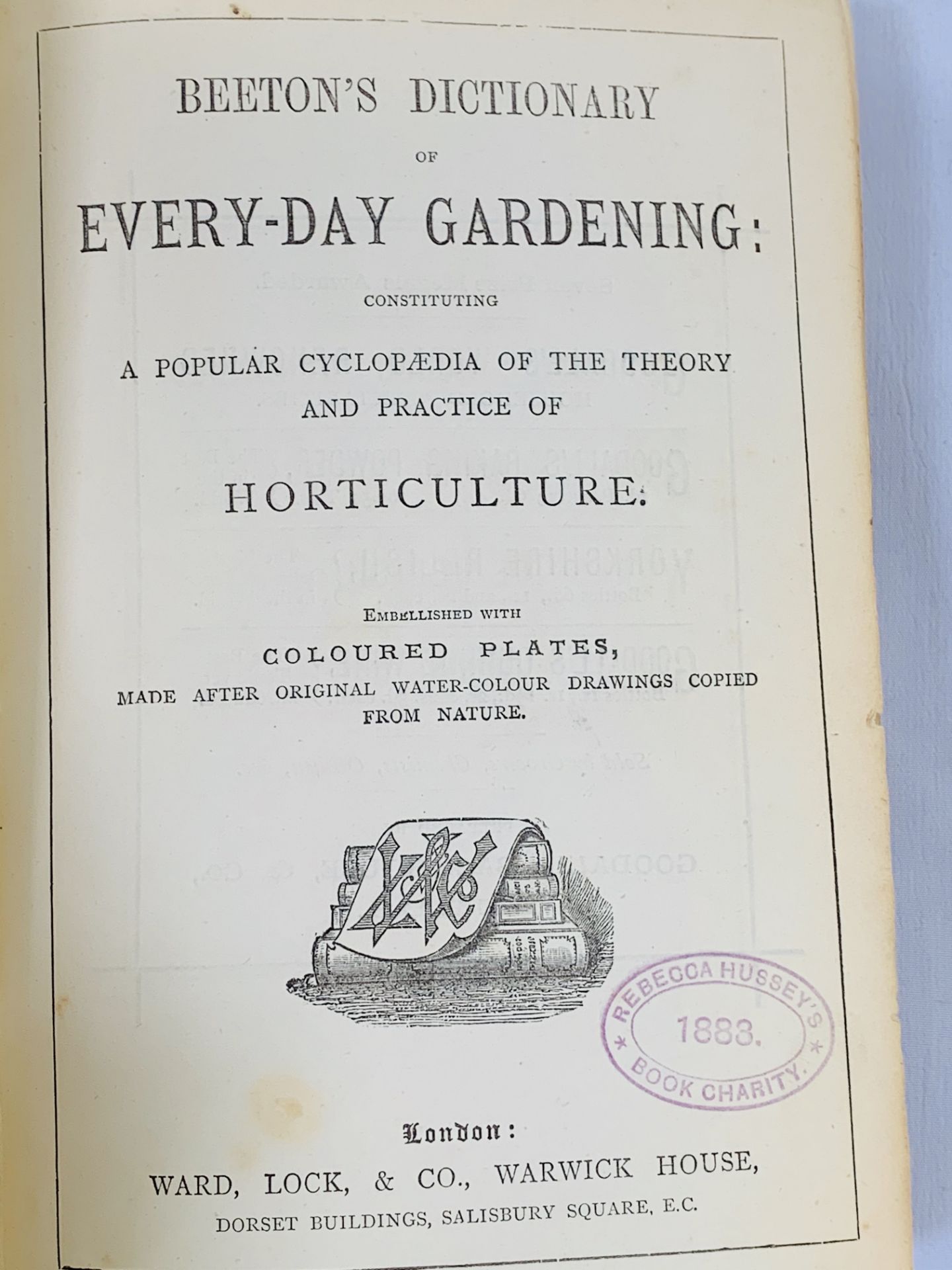 The Book of Household Management by Mrs Beeton, 1901, and Beeton's Dictionary of Every Day Gardening - Image 3 of 3