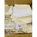 Large quantity of table linen