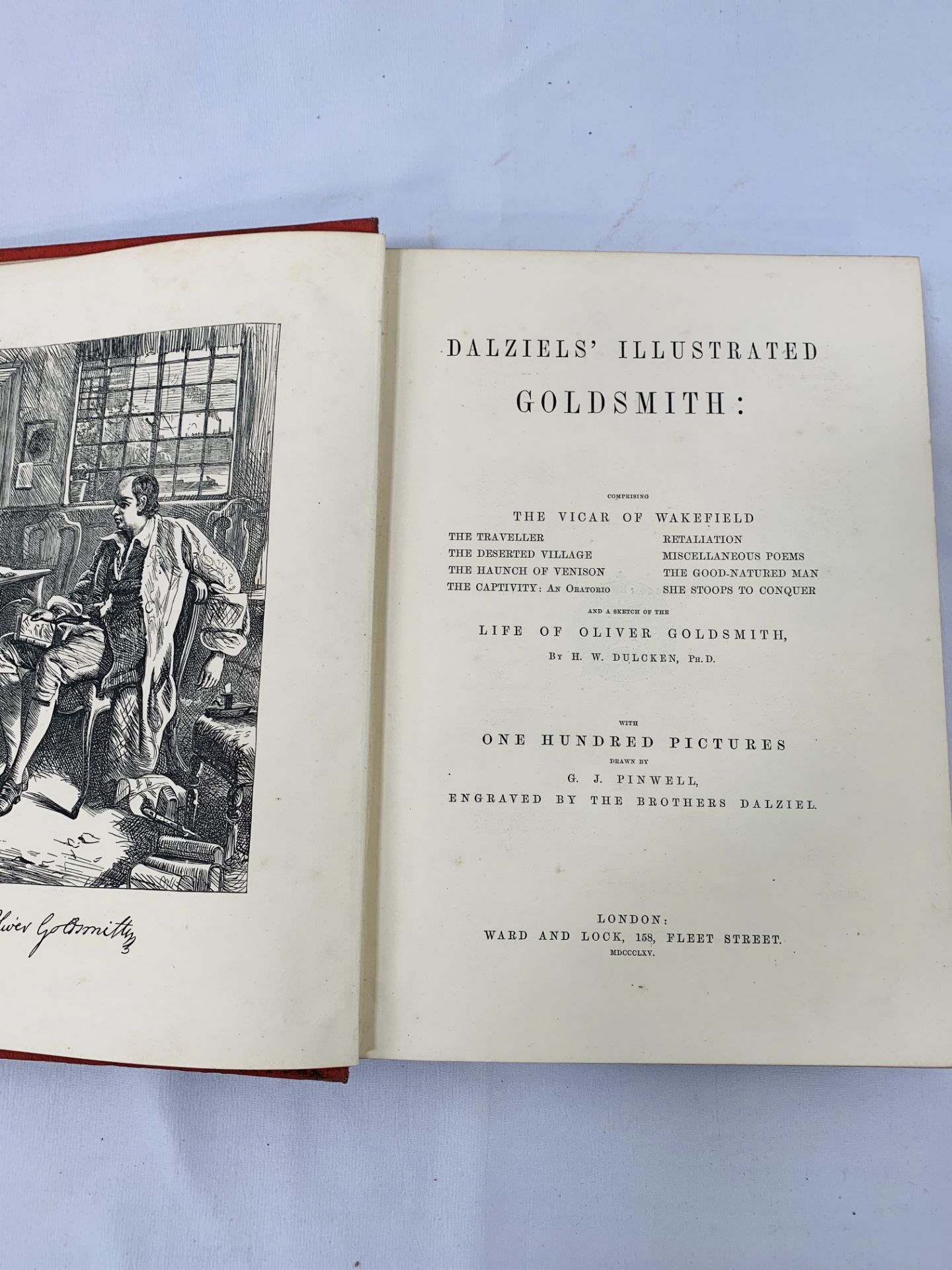 Dalziels' Illustrated Goldsmith (The Poems of Oliver Goldsmith), published in 1865.