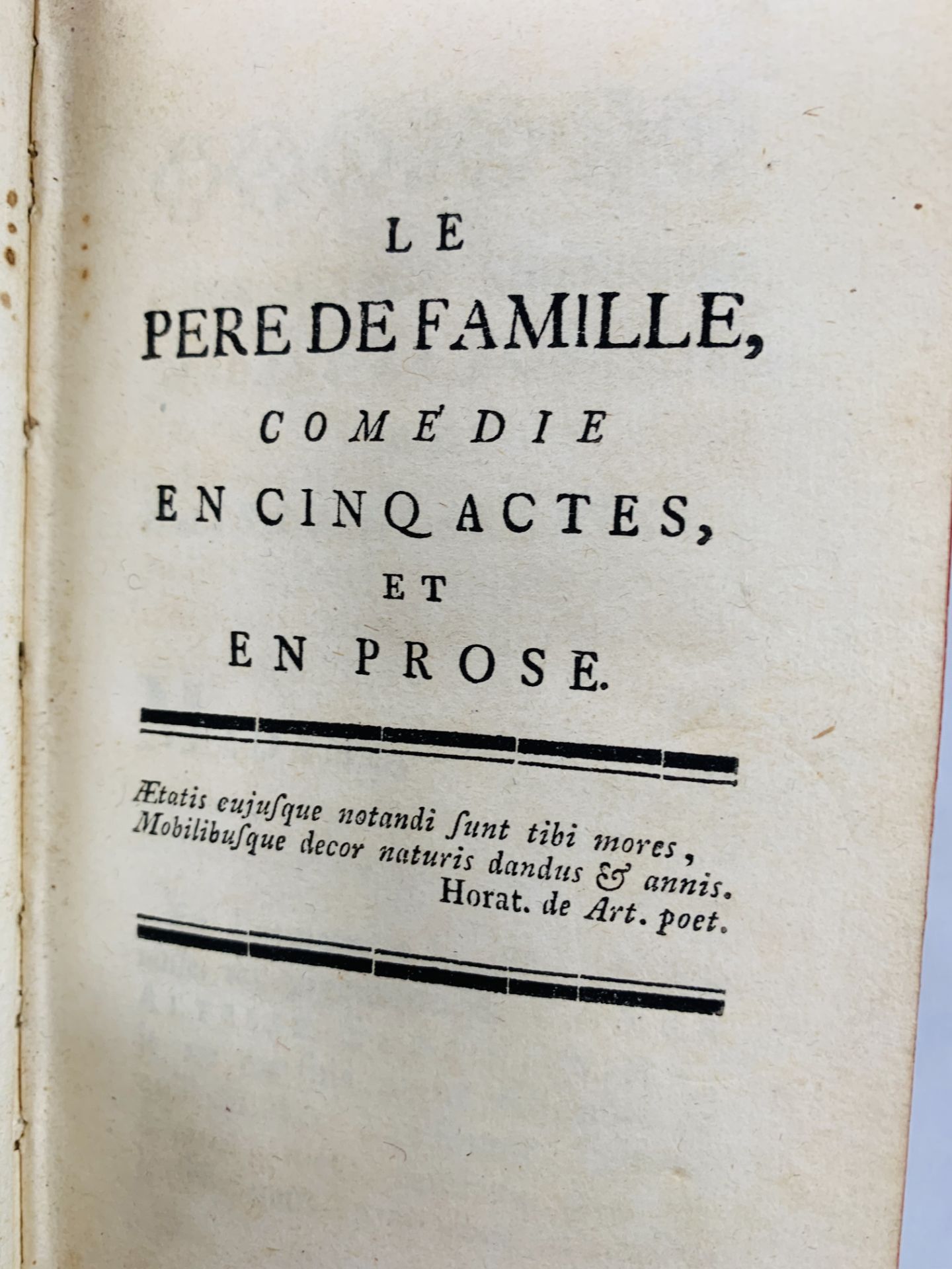 Ouvres des Theatre de Monsieur Denis Diderot, published Amsterdam 1770. - Image 2 of 3