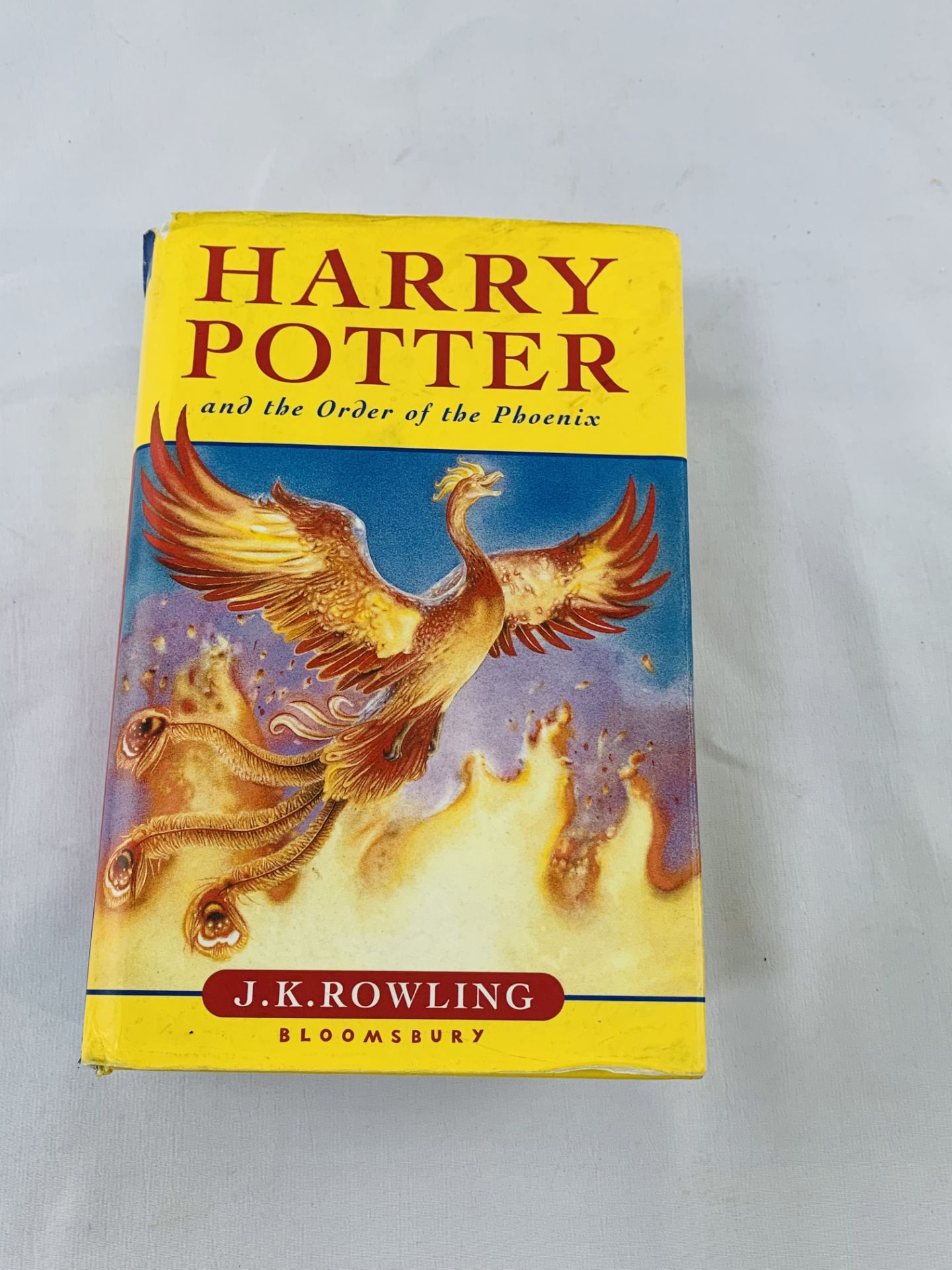 Harry Potter first edition "The Order of the Phoenix".