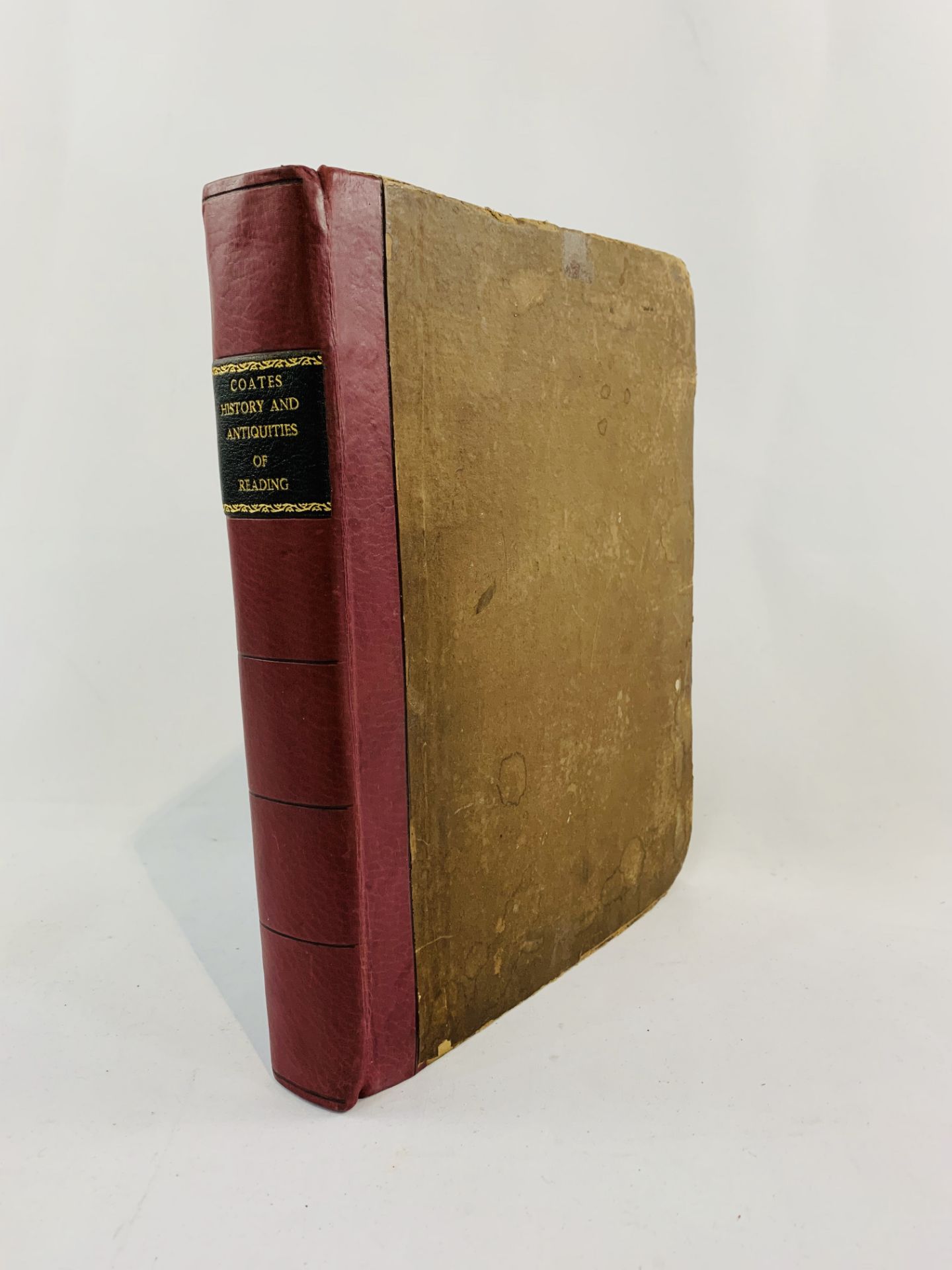 An original copy of The History and Antiquities of Reading, by Rev. Coates, published 1802.