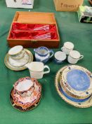 Assorted china and glass