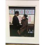 Framed and glazed Jack Vettriano, Drifters, limited edition silkscreen 174/295.