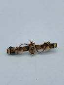 Late 19th century, 9ct gold brooch