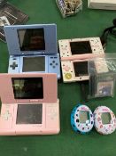 3 Nintendo DSs; 2 Tamagotchis; and 3 games