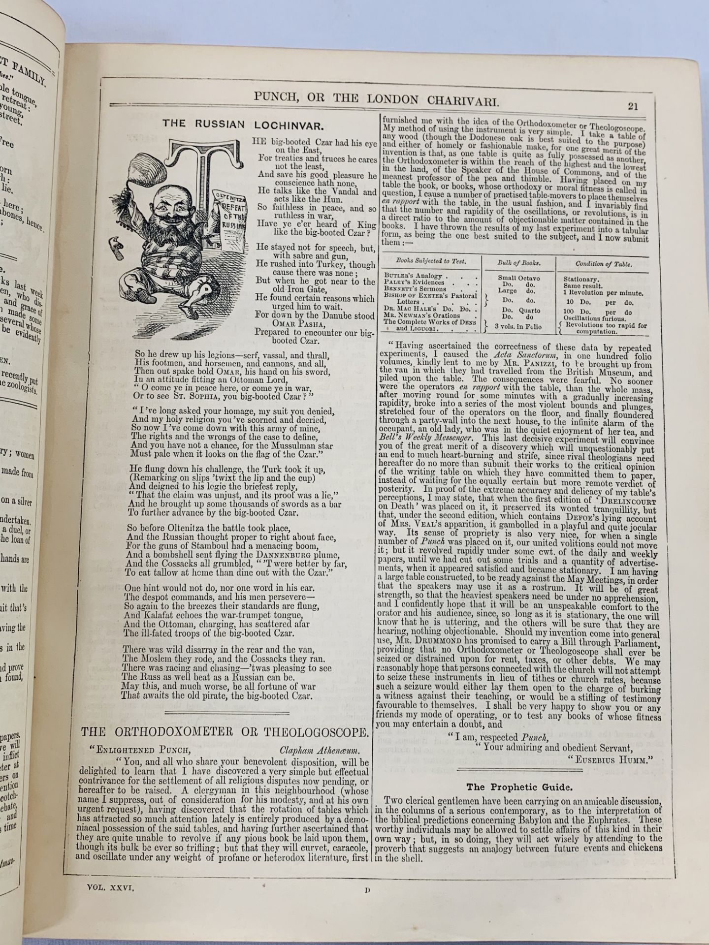 Punch Magazine: annual bound volumes for the years 1853, 1854, 1856, 1859-1862. - Image 3 of 3