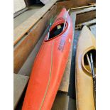 Dancer Perception single kayak with two paddles