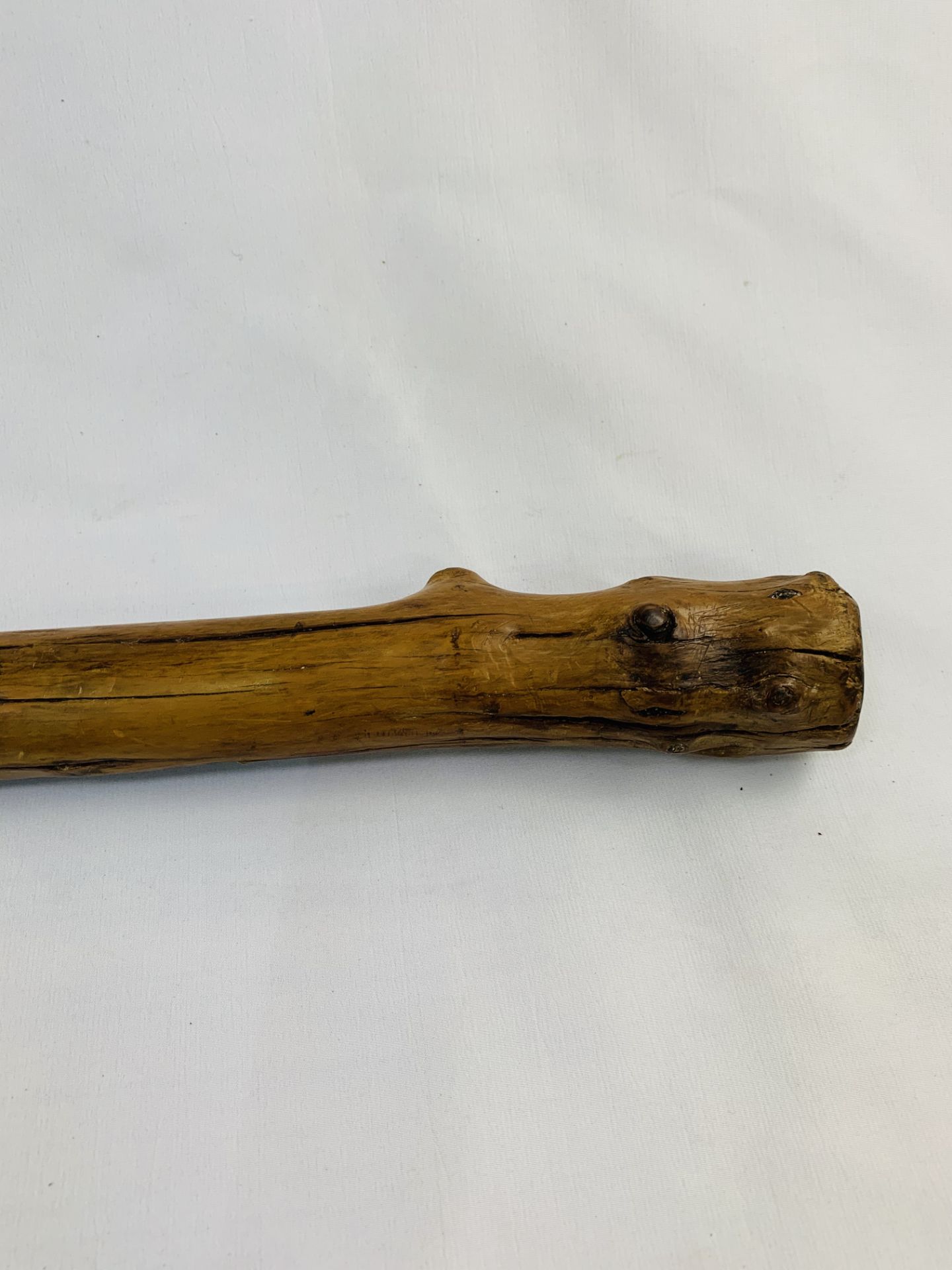 Victorian Irish Blackthorn walking stick. - Image 2 of 3