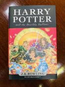 Harry Potter and the Deathly Hallows, first edition.