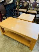 2 laminated coffee tables