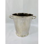 Silver plated ice bucket by Gakell and Chambers; three continental porcelain plates; collection of a