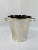 Silver plated ice bucket by Gakell and Chambers; three continental porcelain plates; collection of a