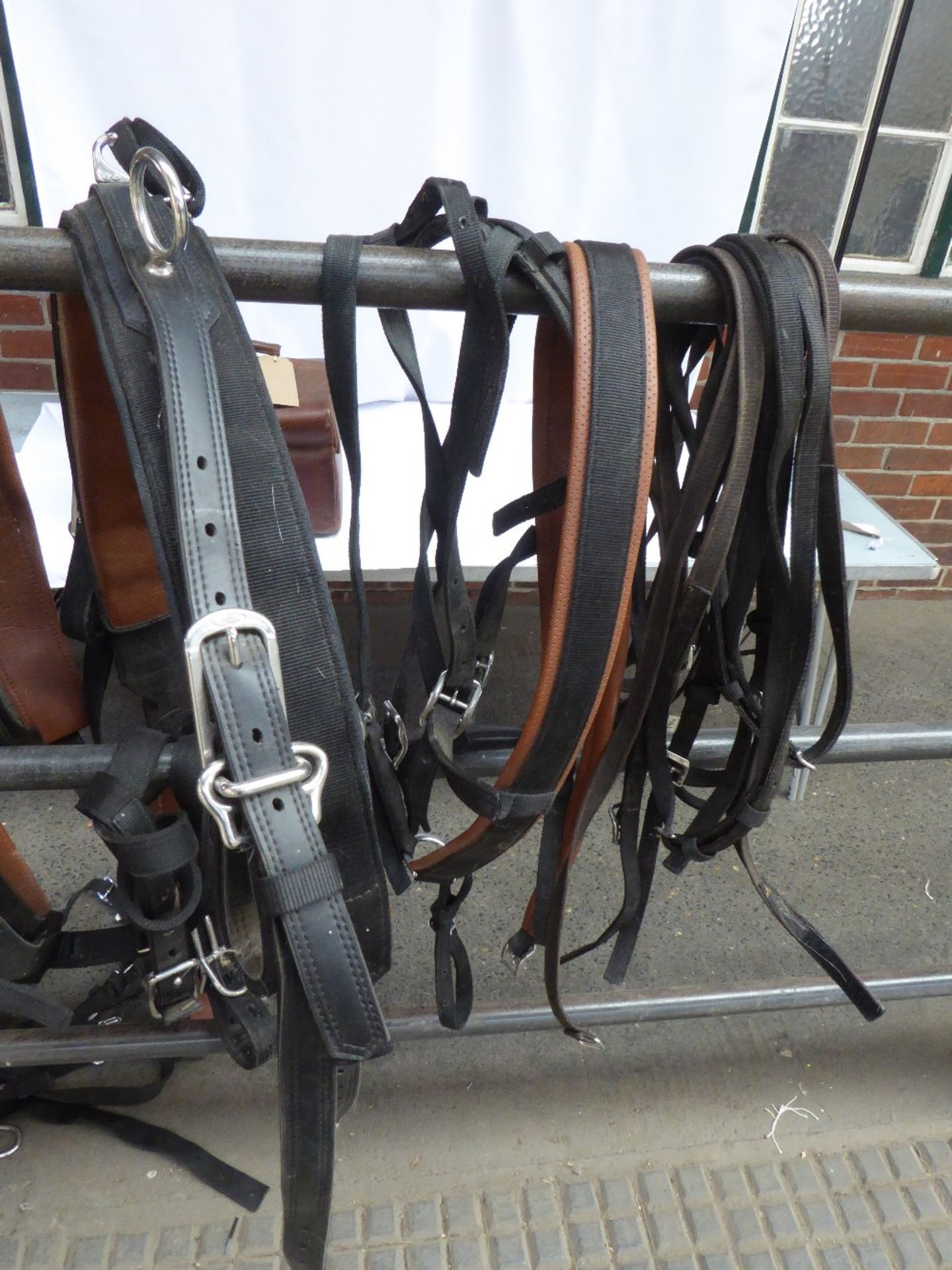 Set of full size brown and black/whitemetal synthetic harness by Zilco WebZ to suit either SINGLE, - Image 11 of 14
