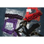 3 x pony headcollar and lead rope sets