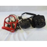 2 x anti-grazing muzzles - 1 x pony/1 x Shetland and 3 headcollars to fit a small pony