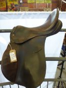 18ins brown GP saddle by by Wychanger Barton, medium fit - carries VAT