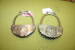 2 South American cavalry stirrups