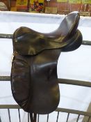 17ins brown dressage saddle by Albion; in good condition - carries VAT