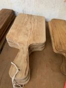 3 x serving boards, 50 x 22cms..