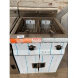 Lincat double tank gas fryer.