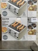 Salter diamond design 4 slice toaster.