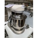 Food mixer, bowl and 3 attachments .