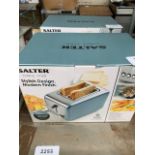 Salter 2 slice toaster.