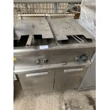 Electrolux two-tank gas fryer.