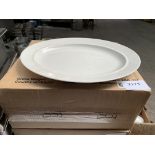 4 x large oval serving plates.