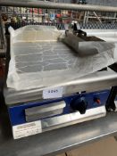 Frytac single burner gas griddle.