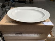 4 x large oval serving plates.