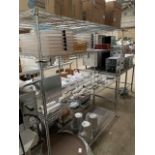 4 tier wire racks, 180cms.