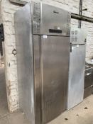 Gram single door upright fridge.