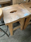 Oak stool.