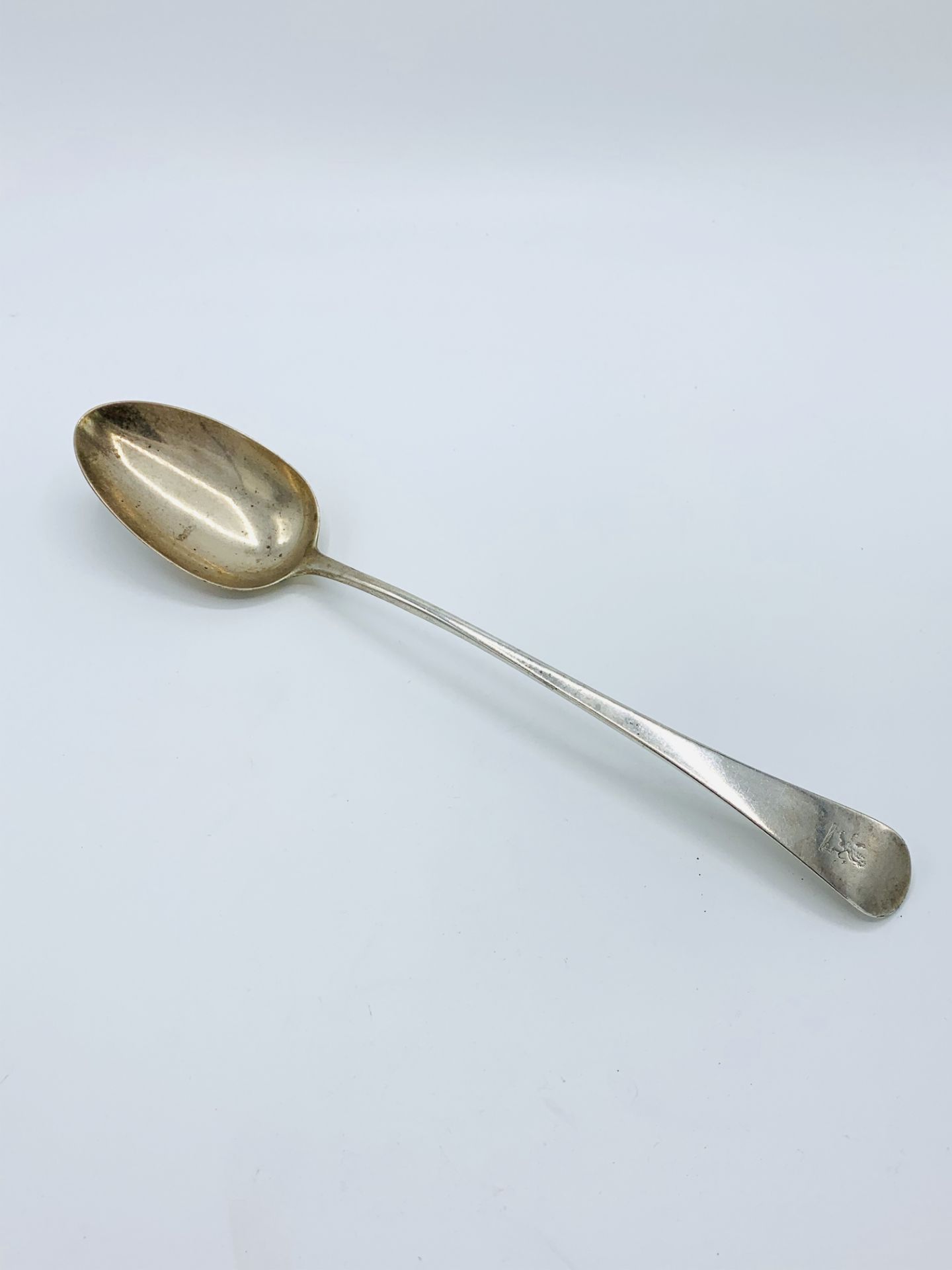 Late 18th century silver serving spoon - Image 2 of 2