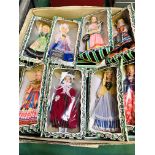 A box of approximately 40 Rexard Dolls, boxed