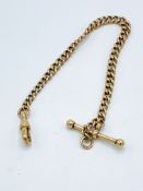 9ct gold pocket watch fob.