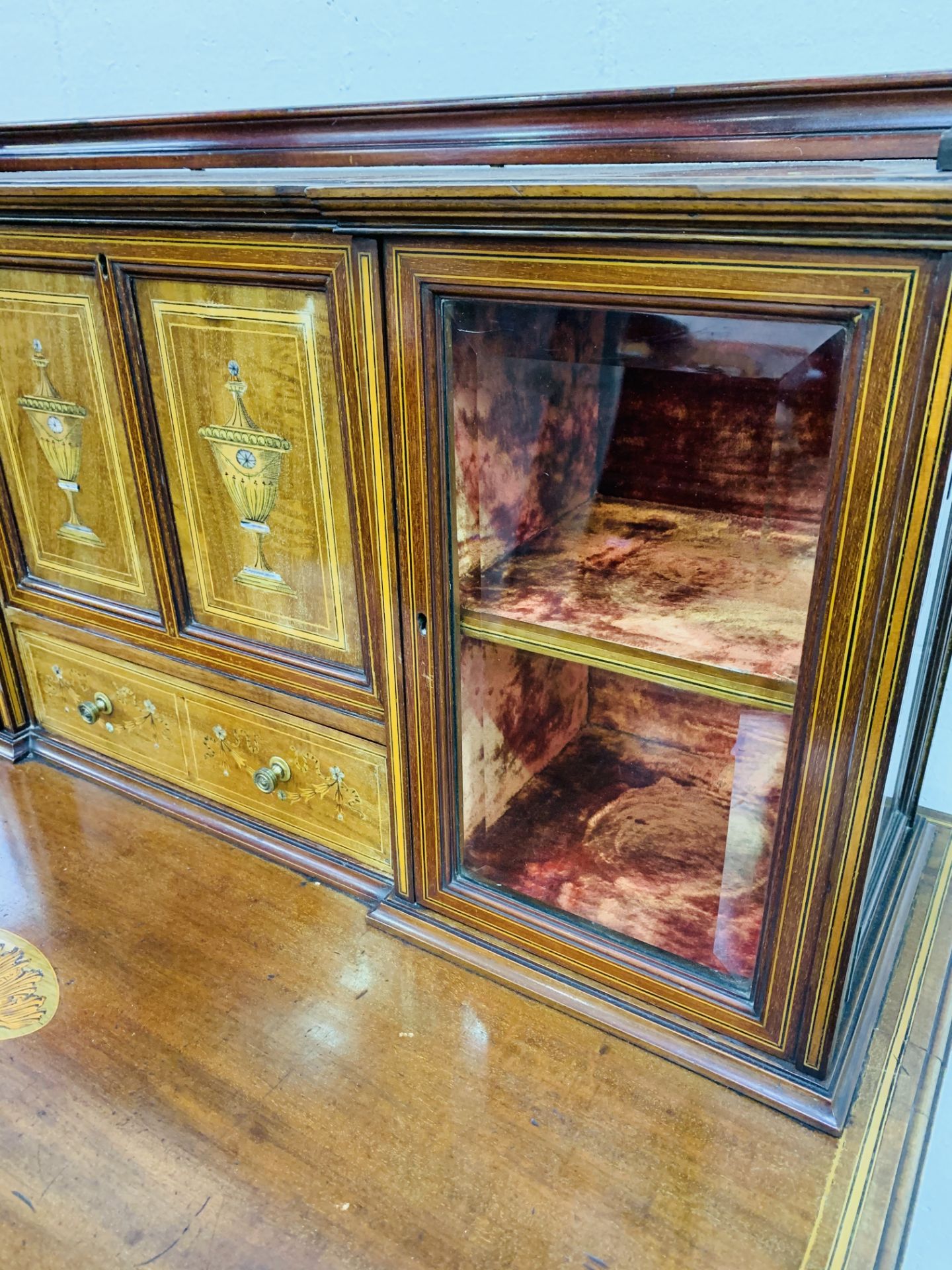 Edwardian mahogany secretaire. - Image 7 of 10