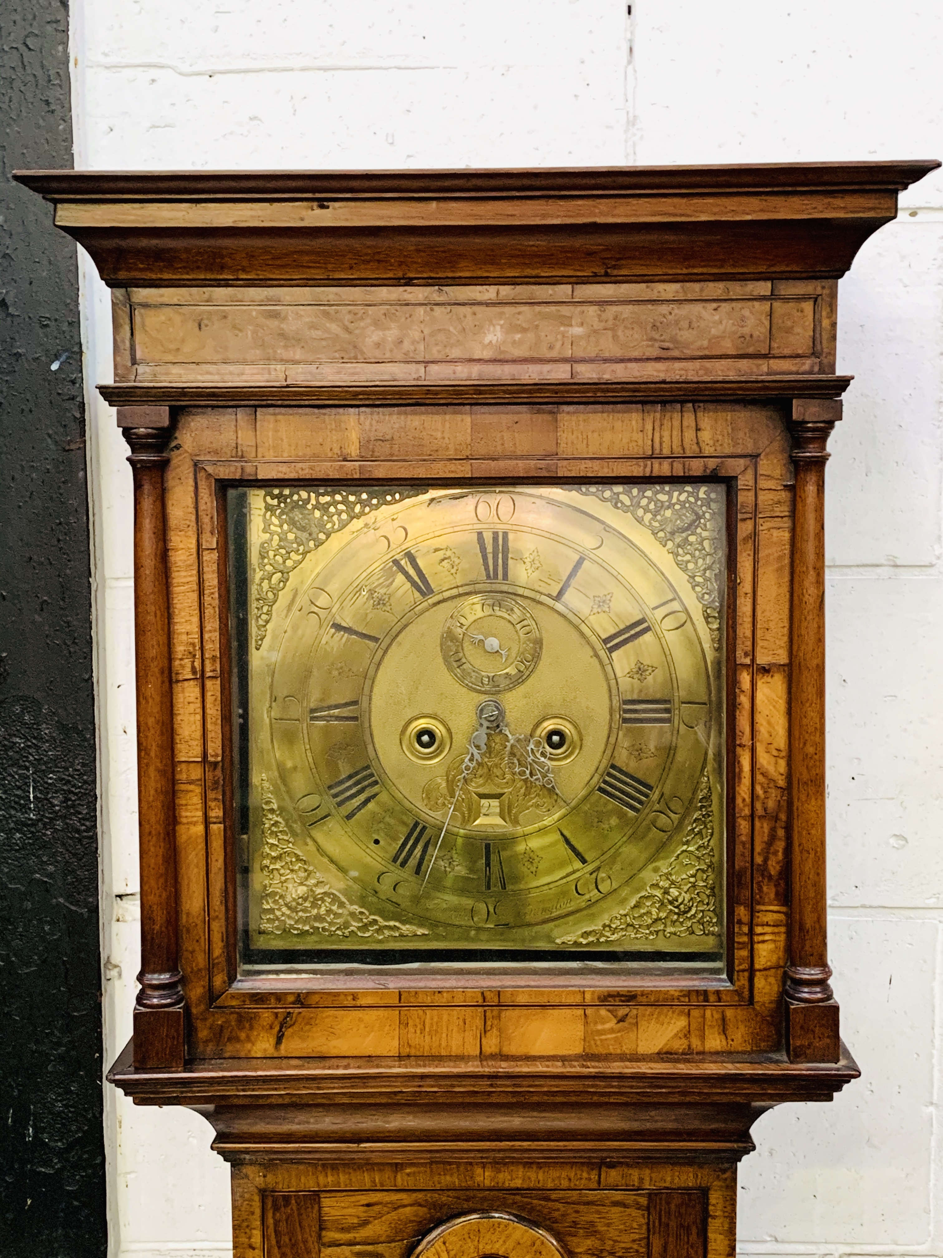 Walnut long case clock by Thomas Townson of Pennington, Cumbria, circa 1750. - Image 2 of 9