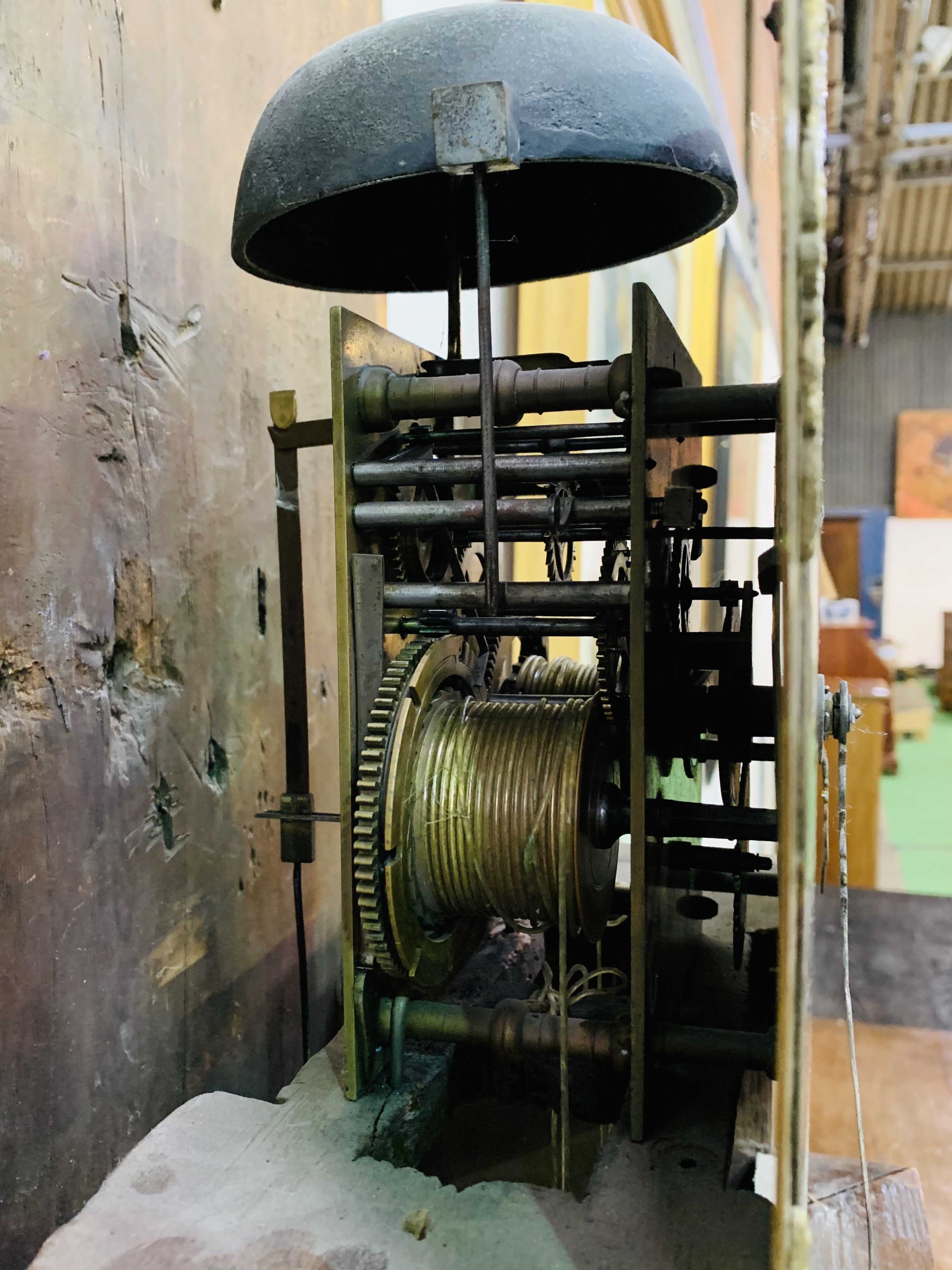 Walnut long case clock by Thomas Townson of Pennington, Cumbria, circa 1750. - Image 6 of 9