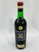 A bottle of Brunello de Montalcino, Fattoria Del Barbi, 1968.