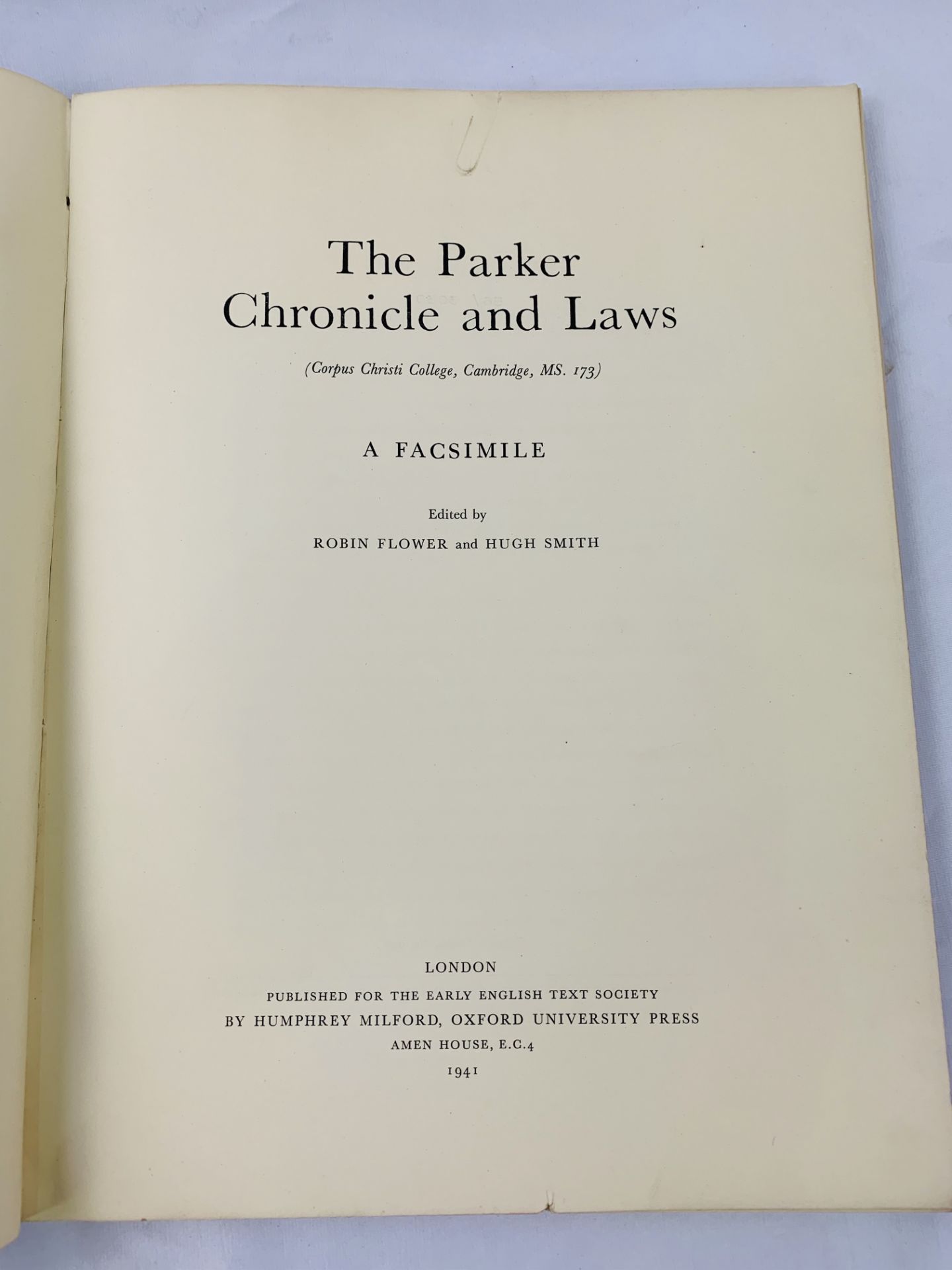 The Parker Chronicle and Laws, 1941. - Image 3 of 3