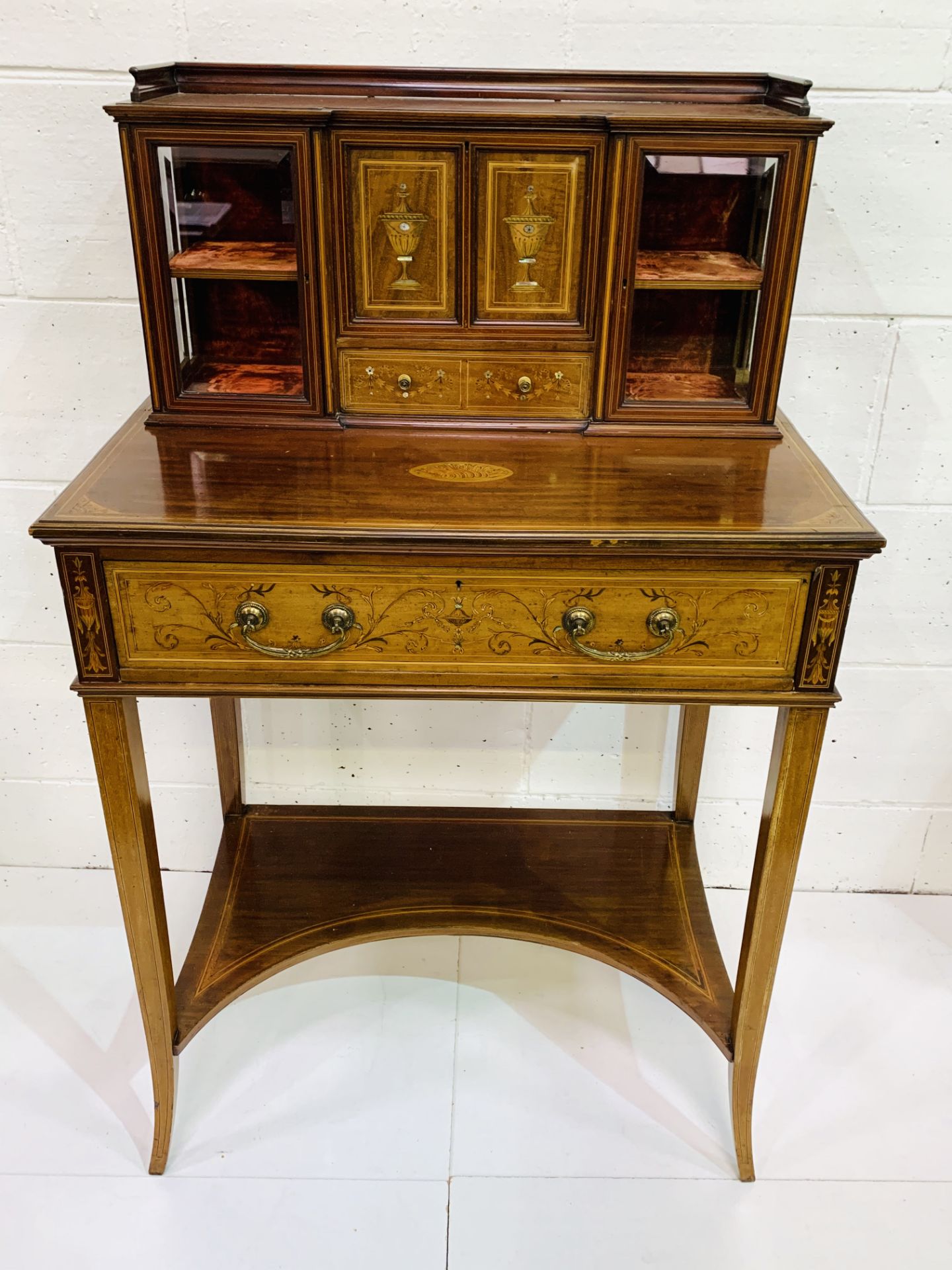 Edwardian mahogany secretaire.