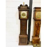Oak long case clock by Thomas Lister of Halifax