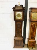 Oak long case clock by Thomas Lister of Halifax