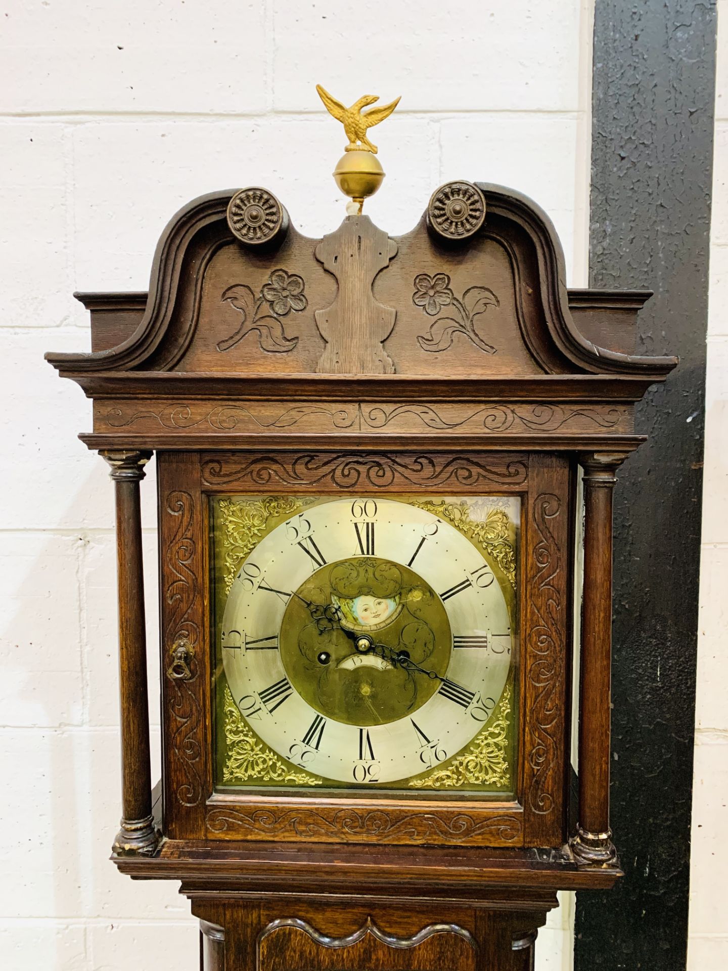 Oak long case clock by Thomas Lister of Halifax - Image 2 of 11