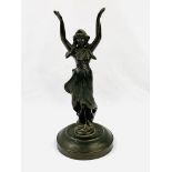 1920’s French bronzed spelter Egyptian lady figurine.