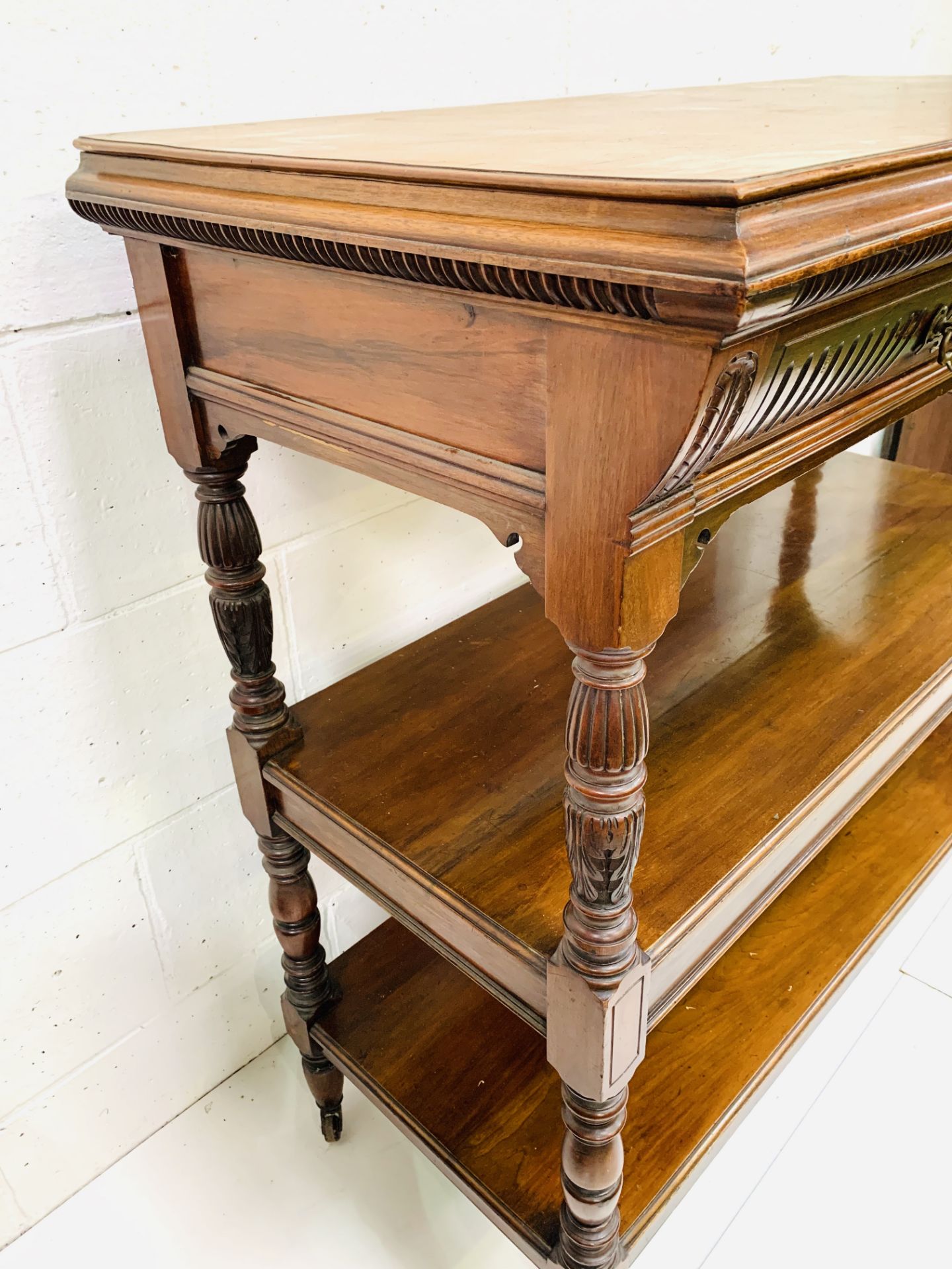 Victorian mahogany buffet table. - Image 5 of 5