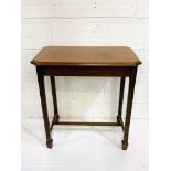 Mahogany side table.